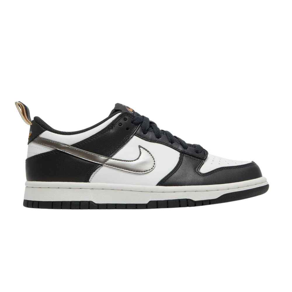 Nike Dunk Low Black White Metallic (GS)