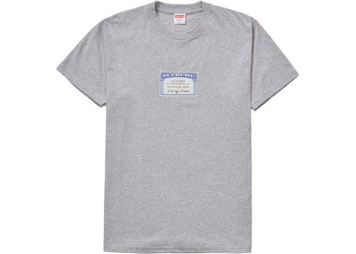 Supreme Social Tee Heather Grey