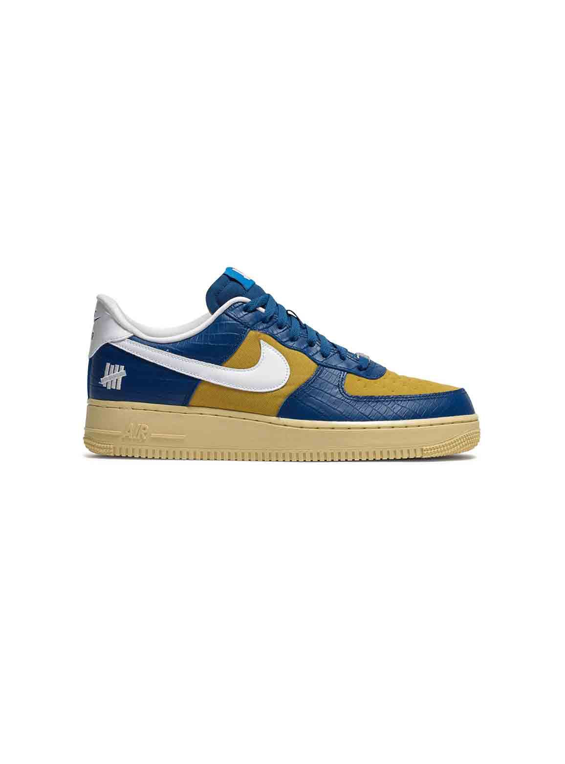 Nike Air Force 1 Low SP Undefeated 5 On It Blue Yellow Croc