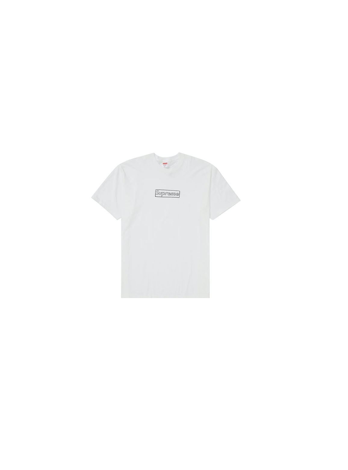 Supreme KAWS Chalk Logo Tee White