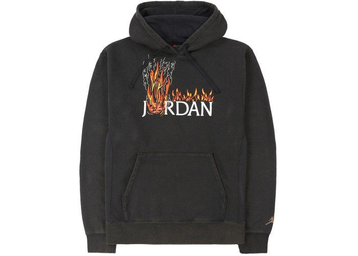 Travis Scott MJ Fleece Hoodie Black