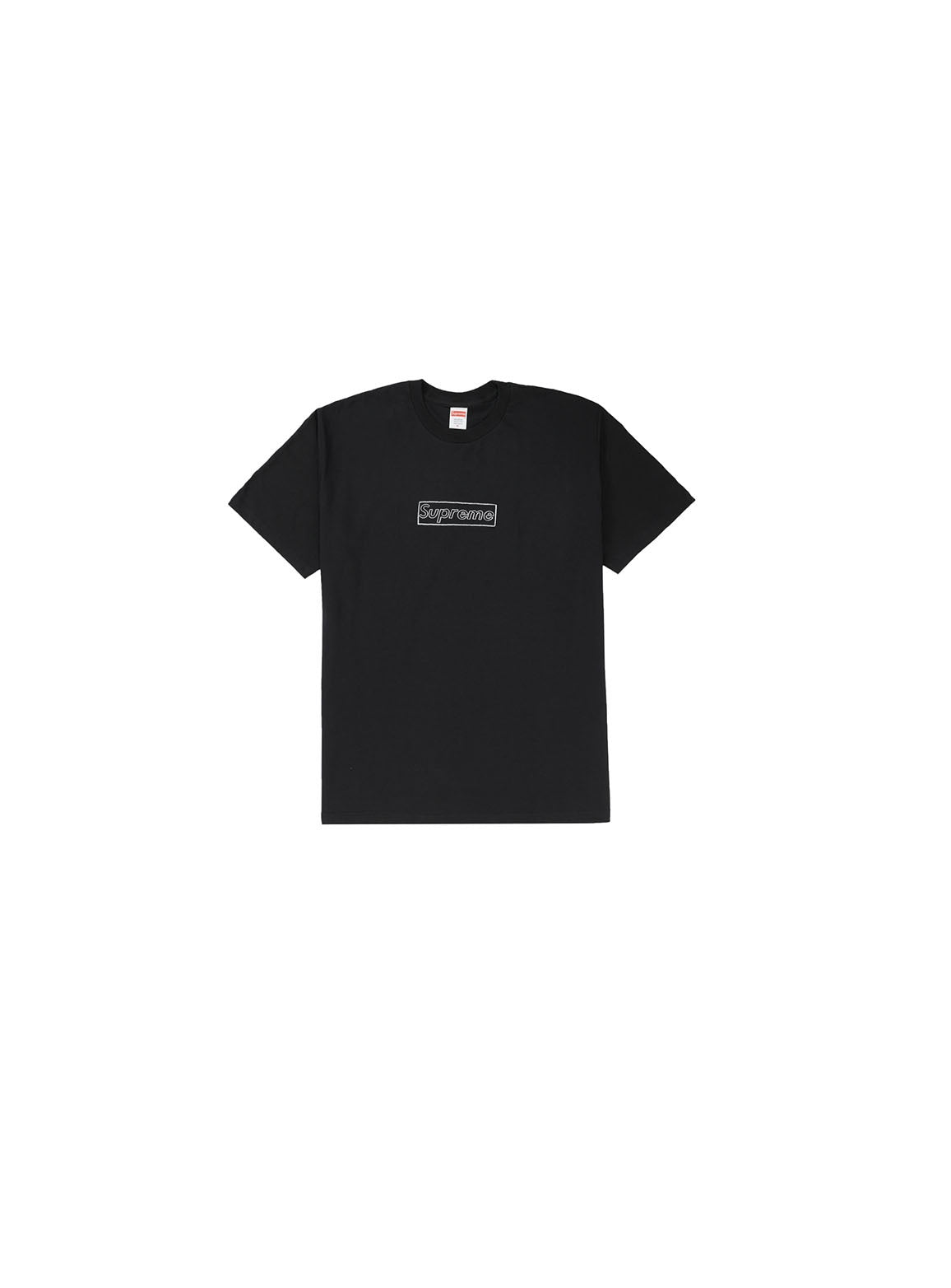 Supreme KAWS Chalk Logo Tee Black