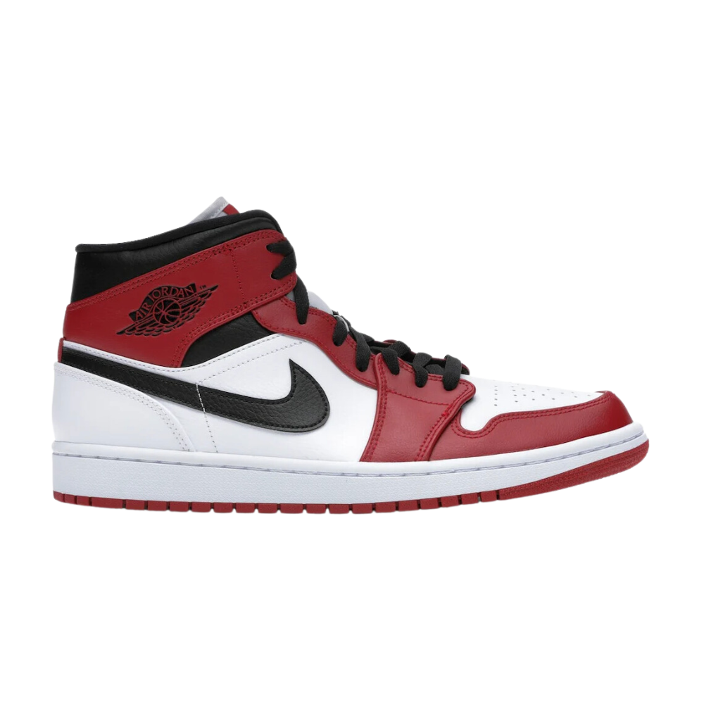 Jordan 1 Mid Chicago White Heel (2020)