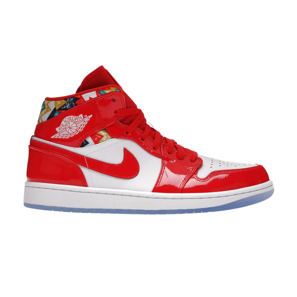 Jordan 1 Mid Barcelona Sweater Red Patent