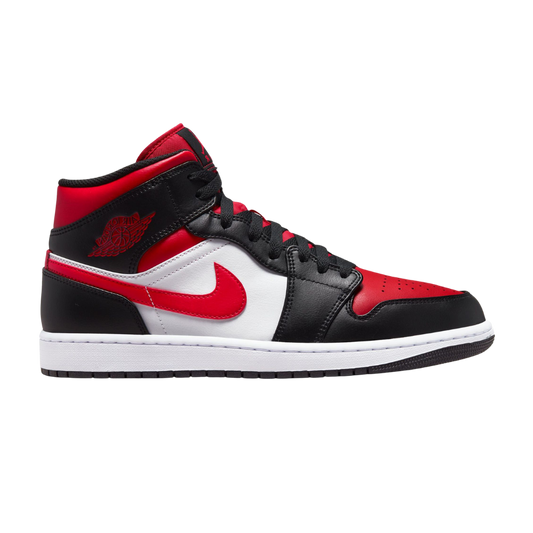 Jordan 1 Mid Black Fire Red