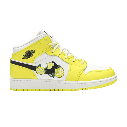 Jordan 1 Mid Dynamic Yellow Floral (GS)