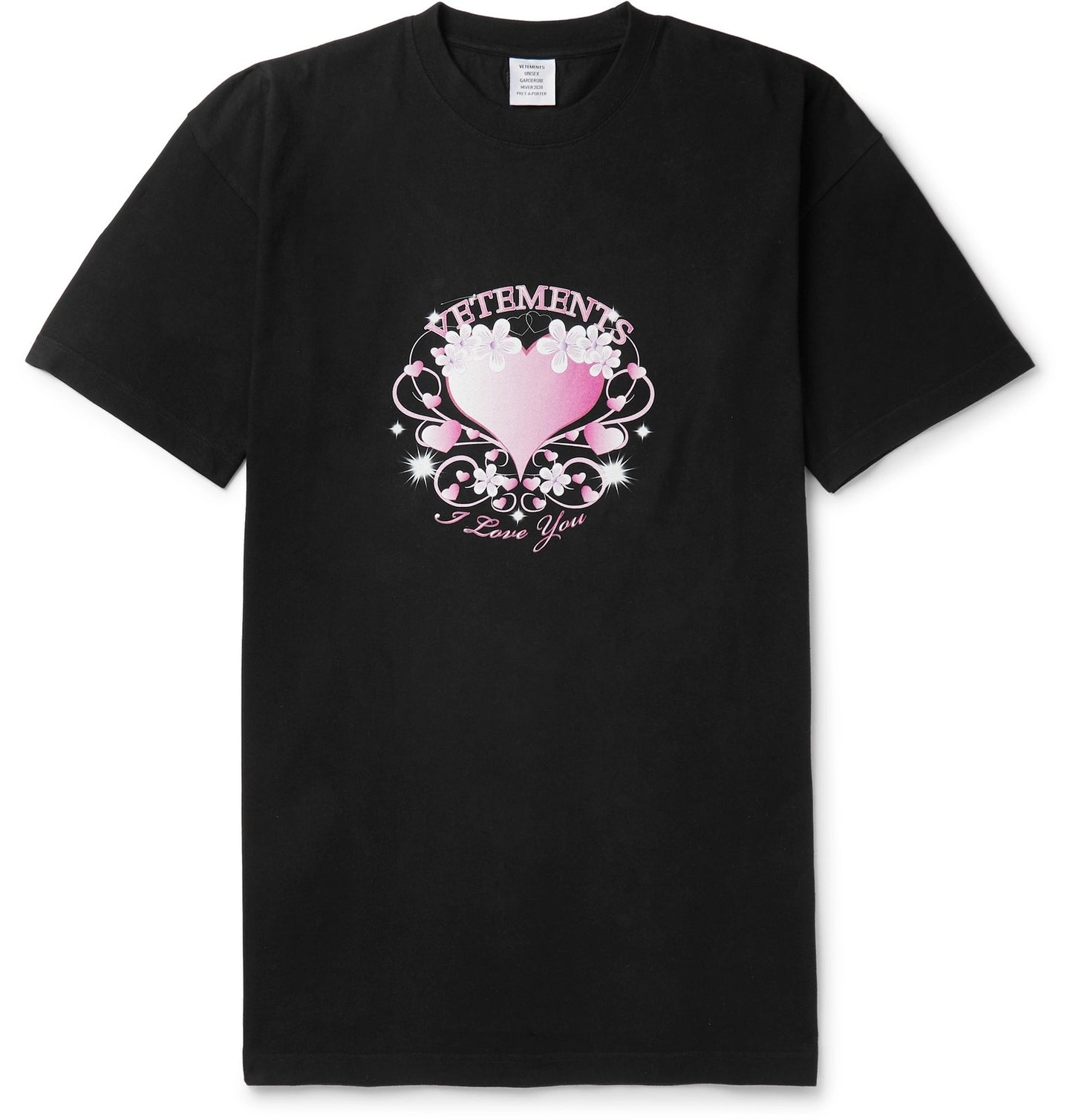 Vetements Black Valentine Tee